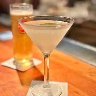CRISP MARTINI - Hendrick's gin, St. Germain, Sauvignon Blanc, fresh lemon juice