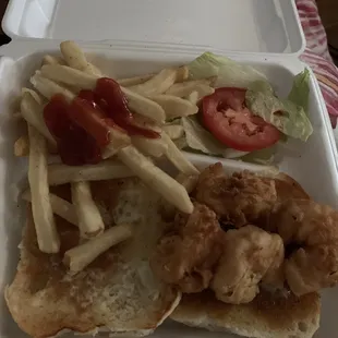 Shrimp sandwich