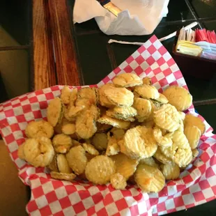 Fried pickles are pretty good and there&apos;s a ton of them !