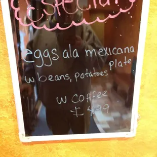 $4.99 with coffee included.