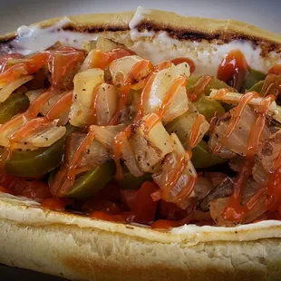 Bacon Wrapped Hot Dog with Jalapenos!
