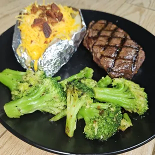 Prime Ribeye dinner.