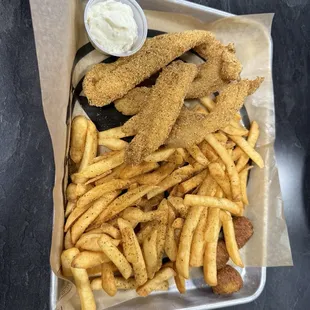 Catfish and fries