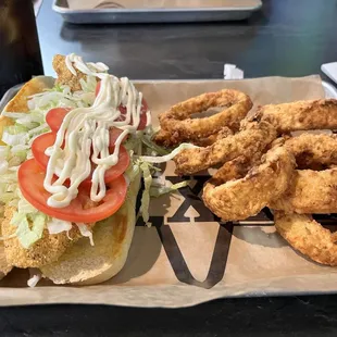 Ow serving Po-boys!