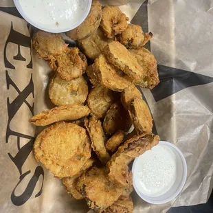 a basket of fried food
