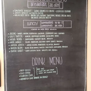 Bandidas Bake Shop menu as of February 22, 2025