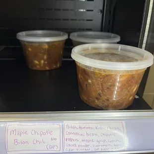 maple chipotle bison chili
