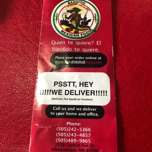 a sign for the restaurant
