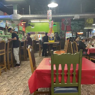 People enjoying their evening.