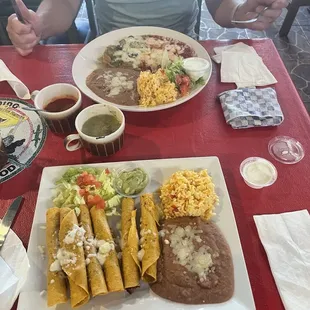 Chile Riano and Flautas. Both amazing.