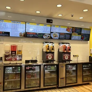 menus on the wall