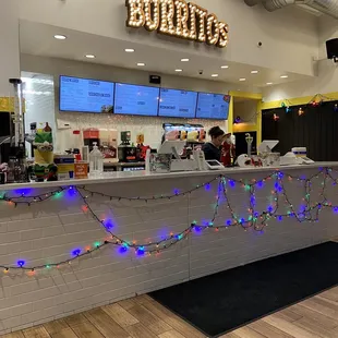 the front counter