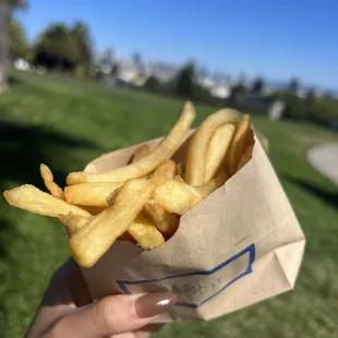 Fries ($5.95 before tax and added charges, October 2023)