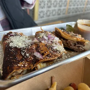 The winner for us. Three amigos braised barbacoa beef