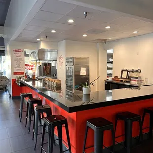 Bar dining.