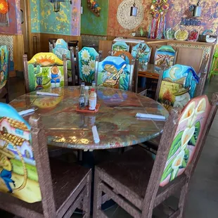 Tables and chairs!