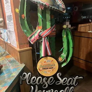 Entrance to restaurant