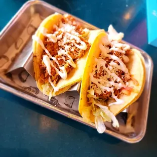 Chicken tinga tacos. Pretty basic!