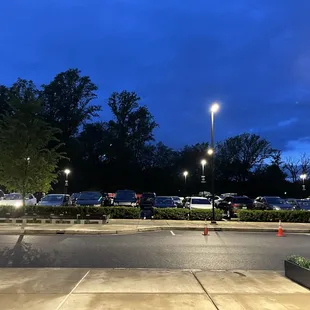 Parking lot across the street (April 2023)