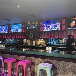 Cool bar set up in the downstairs