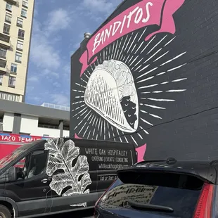 Metered Parking Lot on the side of Restaurant