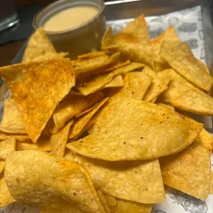 Nachos and Queso dip