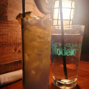 Pineapple Coconut Paloma. | Espolon Blanco Tequila, lime juice, cream of coconut, and splash of Jarritos pineapple soda.