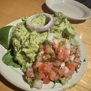 Large portions for the guacamole and delicious!