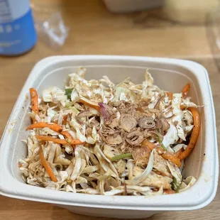 Spicy rice noodle bowl