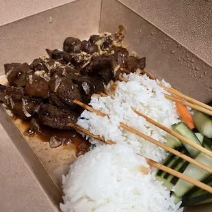 Satay Sapi (Beef) Lunch Special (4/5)