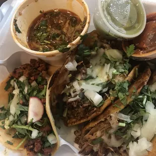 Esquite , Horchata Agua Fresca ,tacos