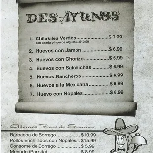 Menu page 4