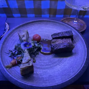 The wagyu beef "main course"