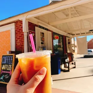 Cold brew with oat milk!