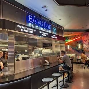 Seating alongside the ordering area