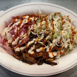 Spicy pork rice bowl