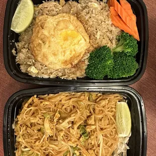 Garlic Fried Rice &amp; Pad Thai