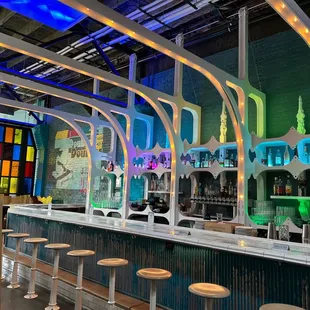 a colorful bar