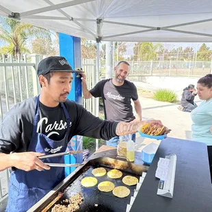 sushi and sashimi, outside