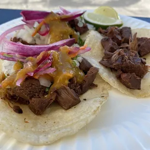 Smoked jackfruit adobo tacos
