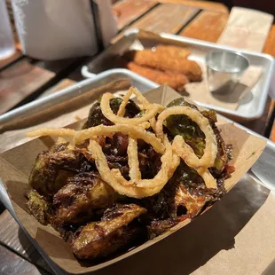 Fried Brussel Sprout