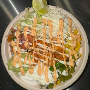 This is the shrimp bowl . I LOVE THIS ONE BECAUSE IT CONTAINS DIFFRENT TYPES OF FLAVORS