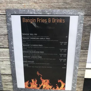 Sides Menu