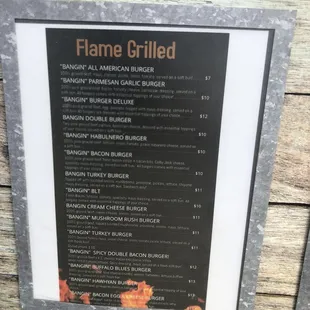 Burger Menu
