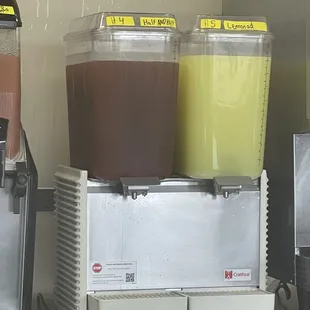 Lemonade and ice tea
