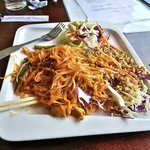Pad Thai I started eating already.