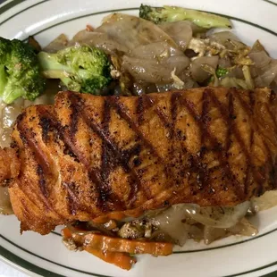 Grilled Salmon Noodle:)
