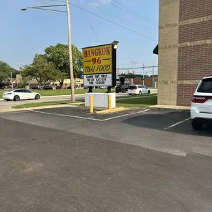 Bangkok 96 outside sign