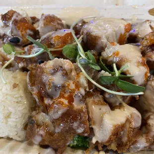 Crispy Fried Chicken  Rice Bowl