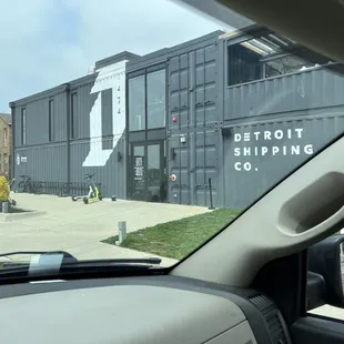 Outside the restaurant